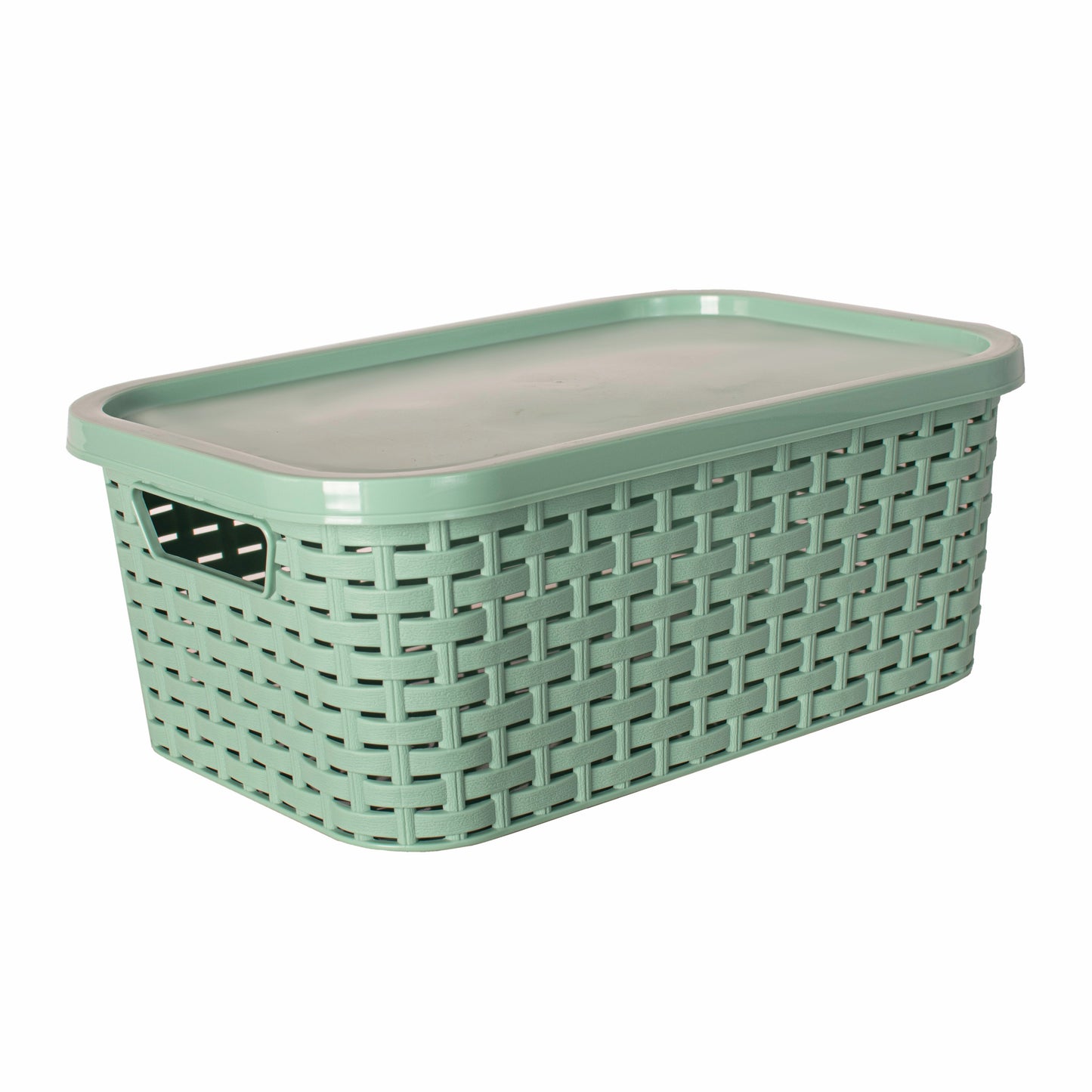 Canasto-bosco-milano-plastico-apilable-verde