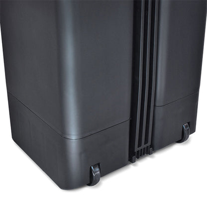 Tacho de basura 120 L con pedal, ruedas y doble tapa rebatible