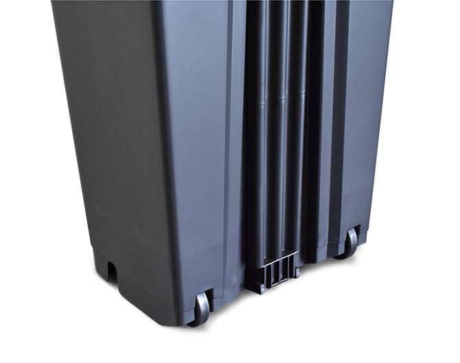 Tacho de basura 60 L con pedal, ruedas y doble tapa