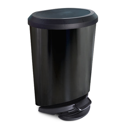 Tacho de Residuos con Pedal 20 Litros Negro Arqplast