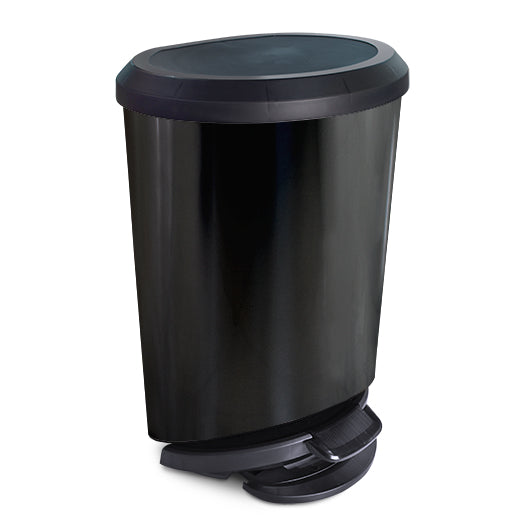 Tacho de Residuos con Pedal 20 Litros Negro Arqplast