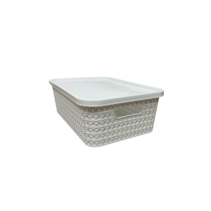 CAJA ORGANIZADOR 15 LTS CON TAPA CANASTO BRESCIA