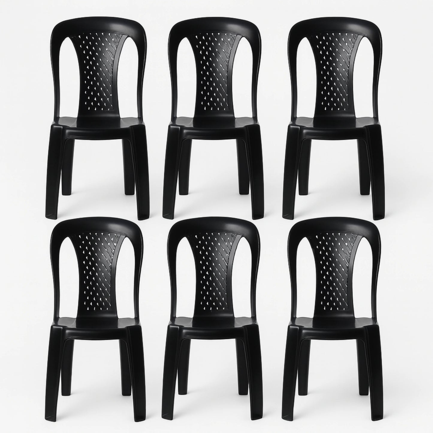 Pack x 6 Sillas Ibiza Reforzadas Apilables