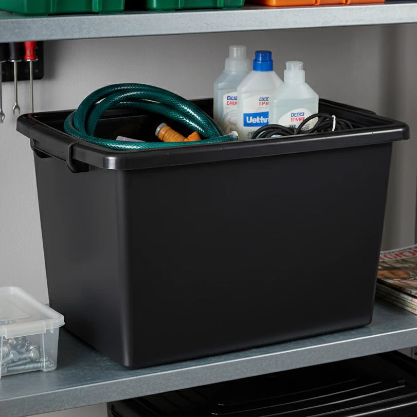 3 Cajas Organizadoras 56 L Grandes Con Tapa