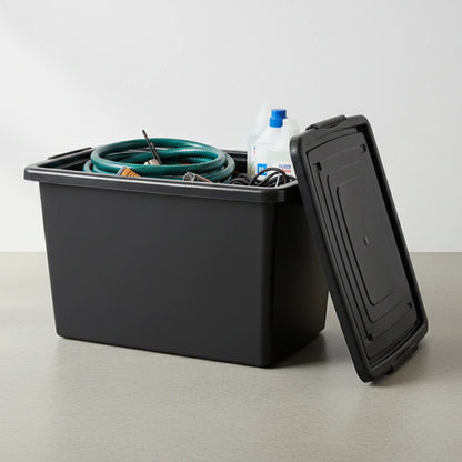 3 Cajas Organizadoras 56 L Grandes Con Tapa