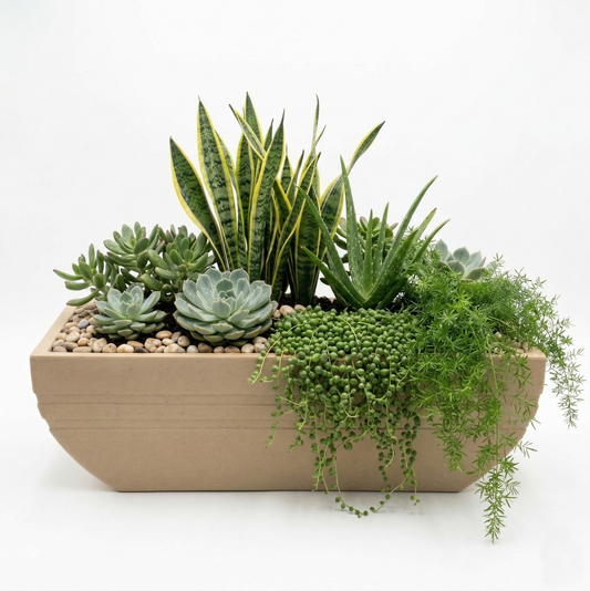 Maceta Jardinera Extra Grande 100 Cm Bosco Pisa Exterior 60 L