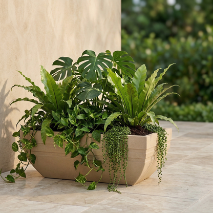 Maceta Jardinera Extra Grande 100 Cm Bosco Pisa Exterior 60 L