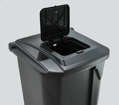 Tacho de basura 60 L con pedal, ruedas y doble tapa