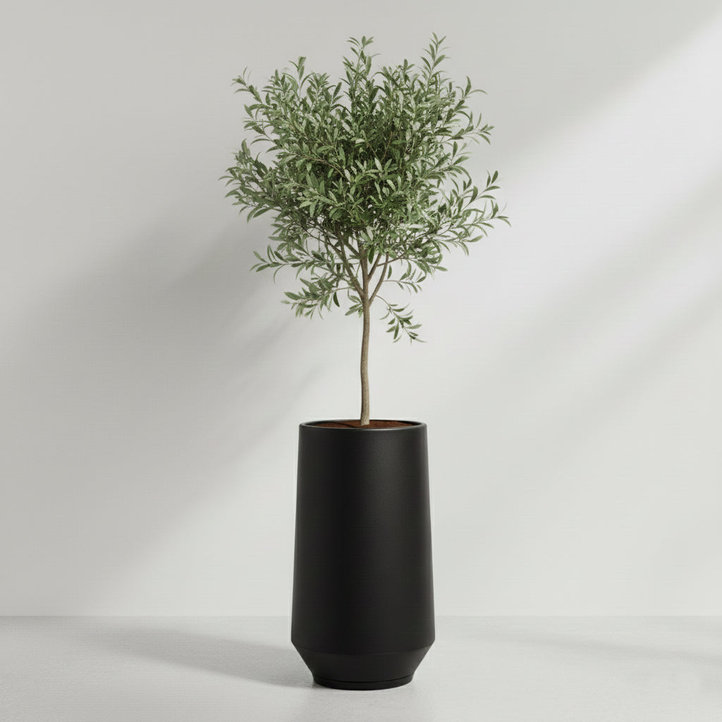 Maceta Bosco Vignola 53 L simil piedra – Interior y exterior, alta y decorativa