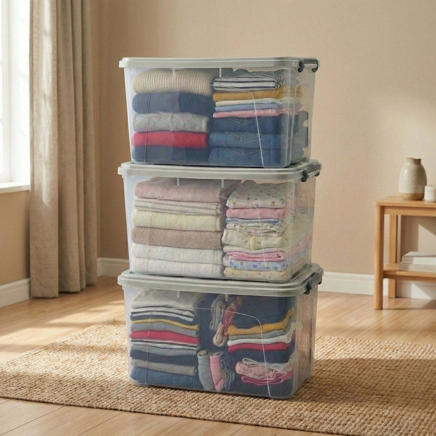 3 Cajas Organizadoras 55 L Grandes