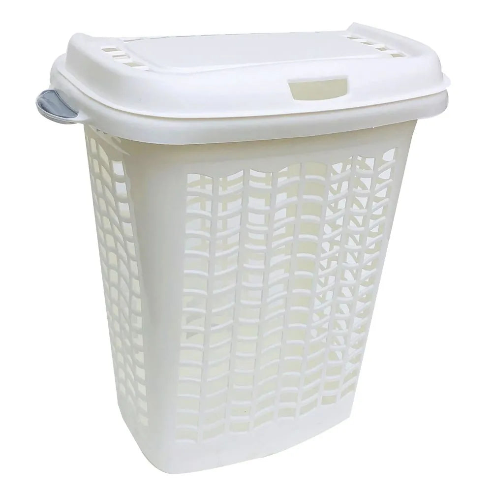 Cesto de ropa rectangular con tapa 50 Lts.