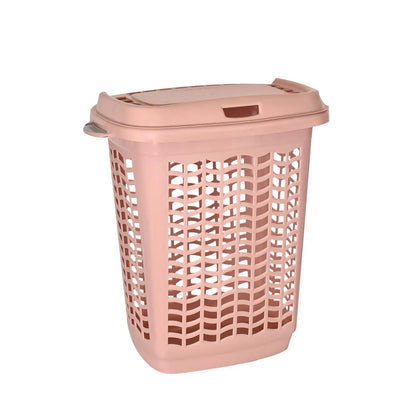 Cesto de ropa rectangular con tapa 50 Lts.