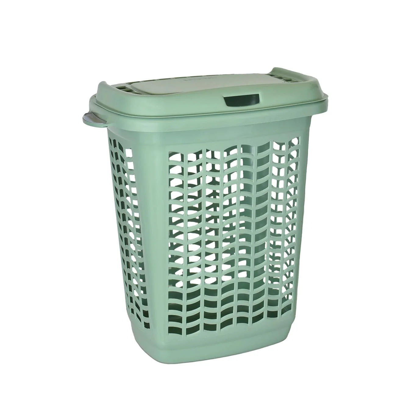 Cesto de ropa rectangular con tapa 50 Lts.