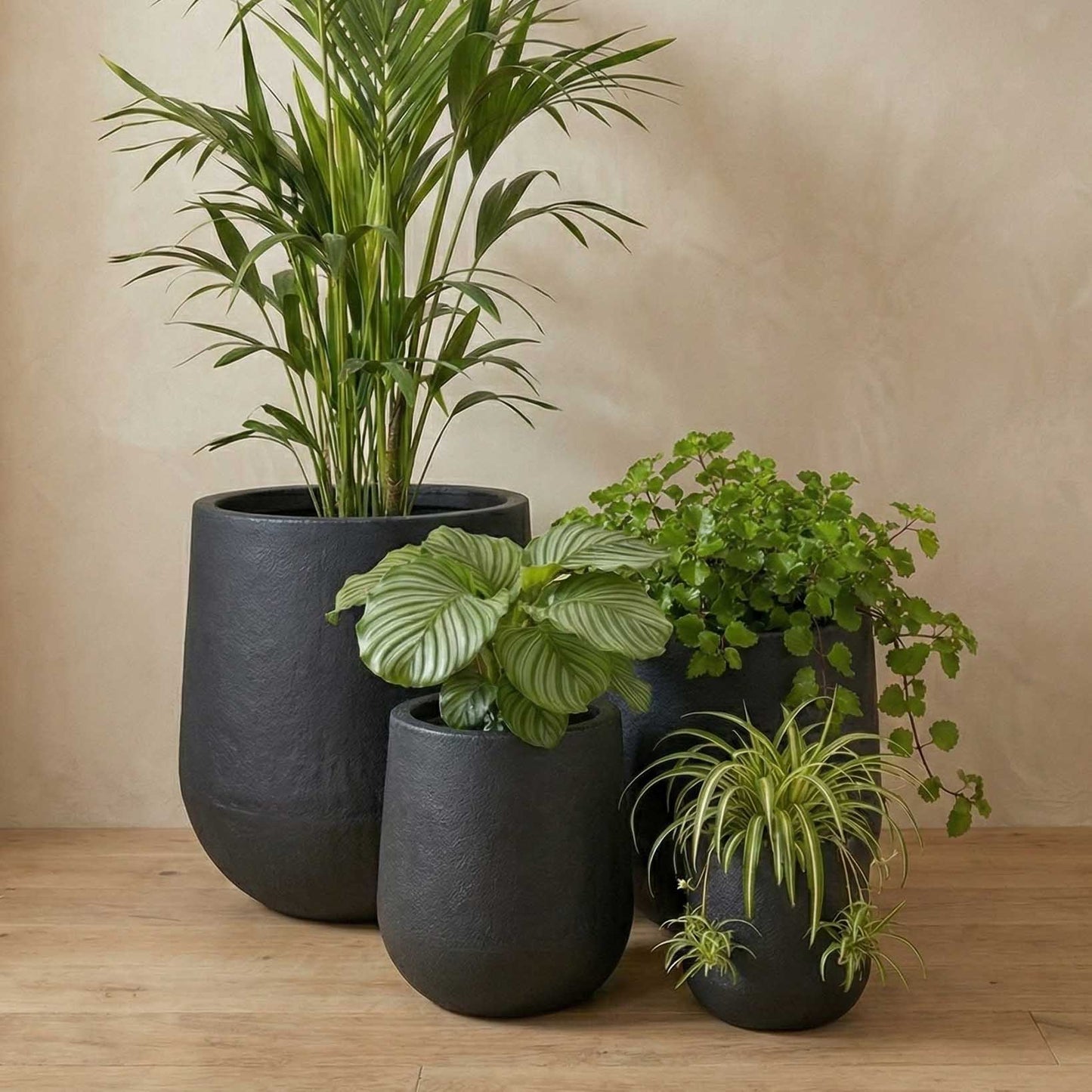 Maceta Bosco Gota rotomoldeada efecto piedra