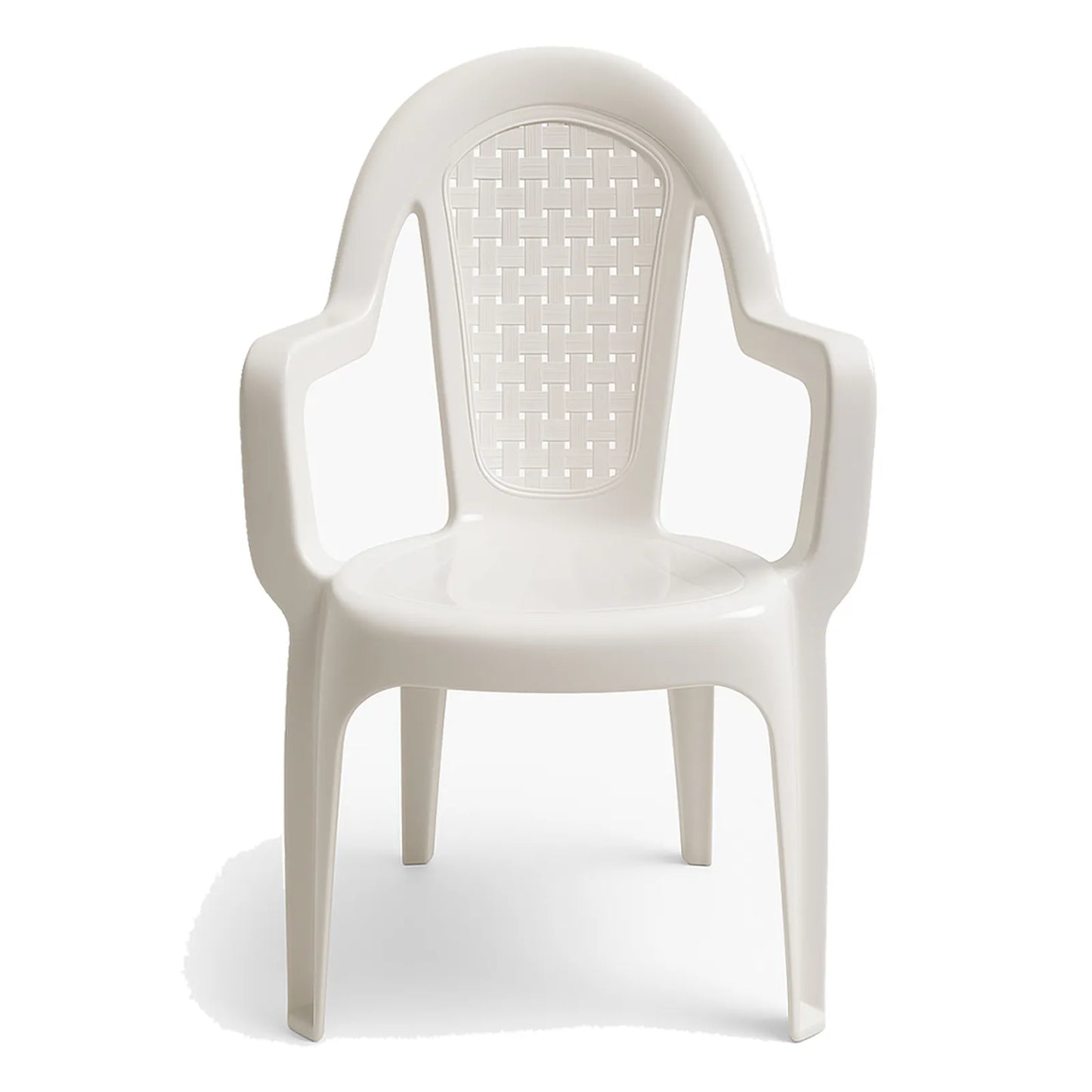 Silla de Plástico Faenza Reforzada con Respaldo Alto y Apoyabrazos
