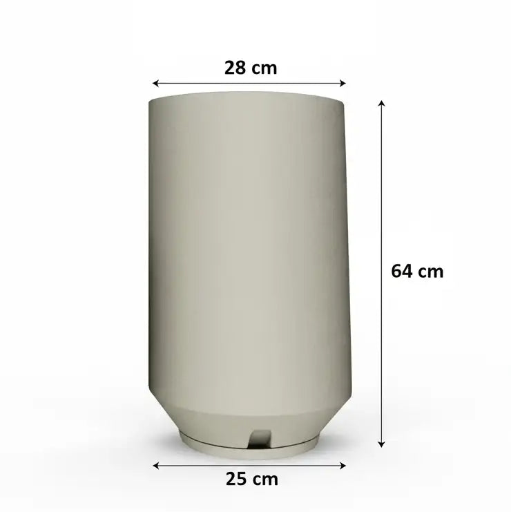 Maceta Bosco Vignola 53 L simil piedra – Interior y exterior, alta y decorativa