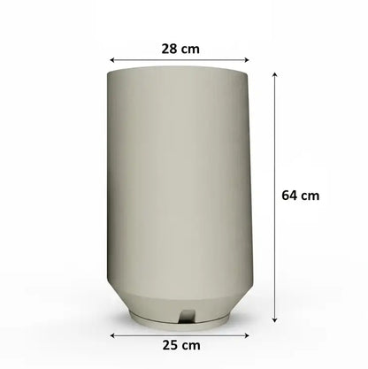 Maceta Bosco Vignola 53 L simil piedra – Interior y exterior, alta y decorativa