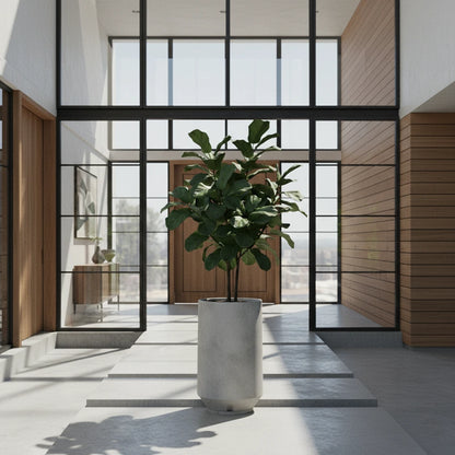 Maceta Bosco Vignola 53 L simil piedra – Interior y exterior, alta y decorativa