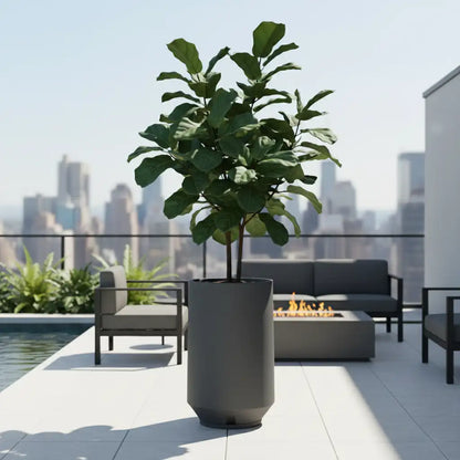 Maceta Bosco Vignola 53 L simil piedra – Interior y exterior, alta y decorativa