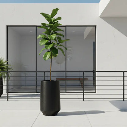 Maceta Bosco Vignola 53 L simil piedra – Interior y exterior, alta y decorativa