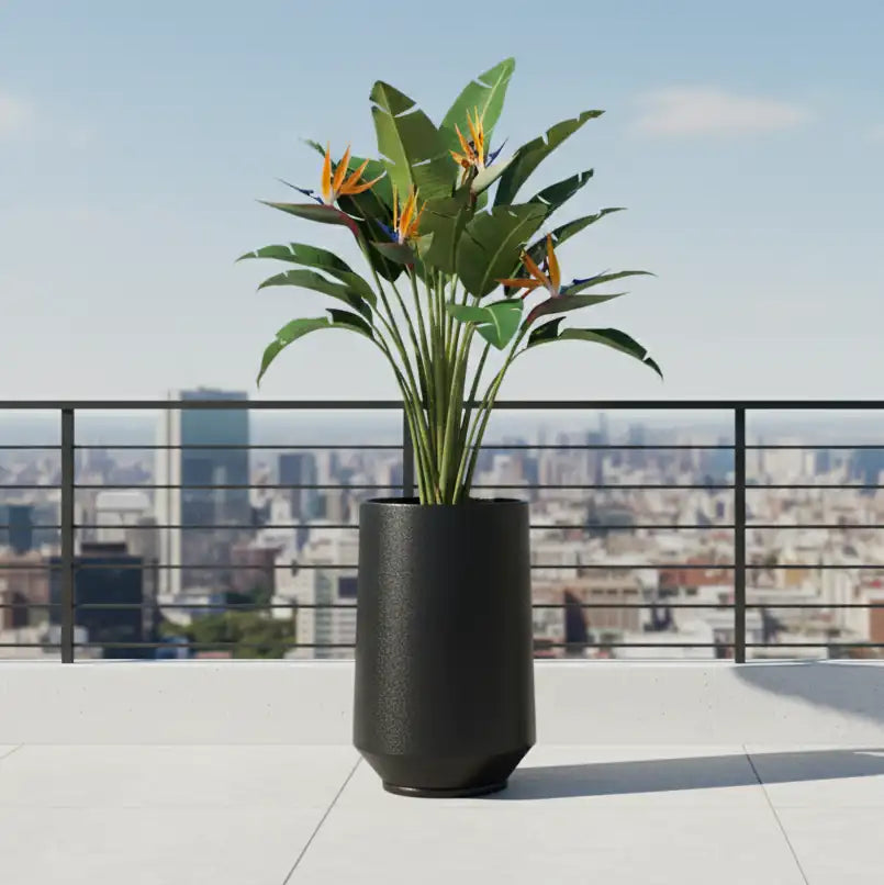 Maceta Bosco Vignola 53 L simil piedra – Interior y exterior, alta y decorativa