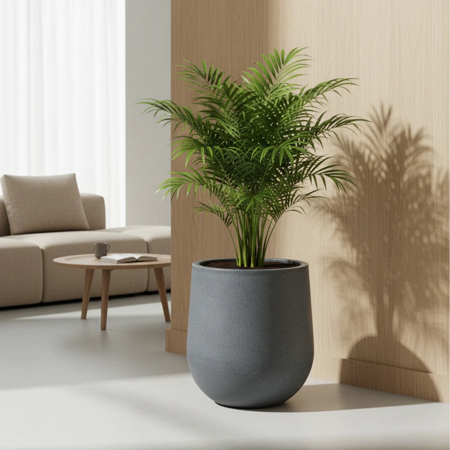 Maceta Bosco Gota 37 L rotomoldeada efecto piedra