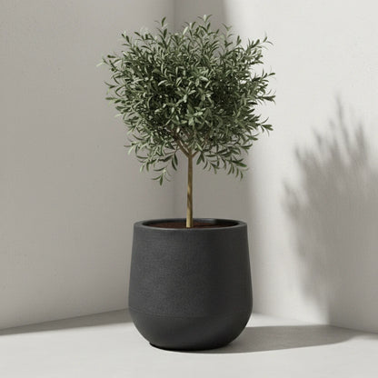 Maceta Bosco Gota 37 L rotomoldeada efecto piedra