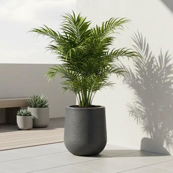 Maceta Bosco Gota 37 L rotomoldeada efecto piedra