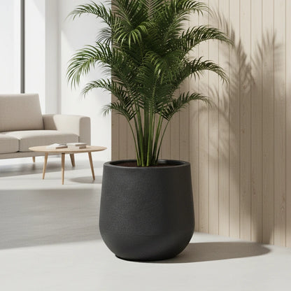 Maceta Bosco Gota 37 L rotomoldeada efecto piedra