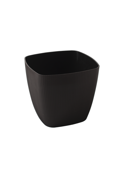 Maceta de interior Vercelli Cuadrada 22 Bosco | Diseño minimalista