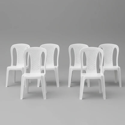 Pack x 6 Sillas Ibiza Reforzadas Apilables