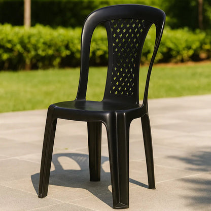 Silla de Plástico Ibiza Negra Reforzada